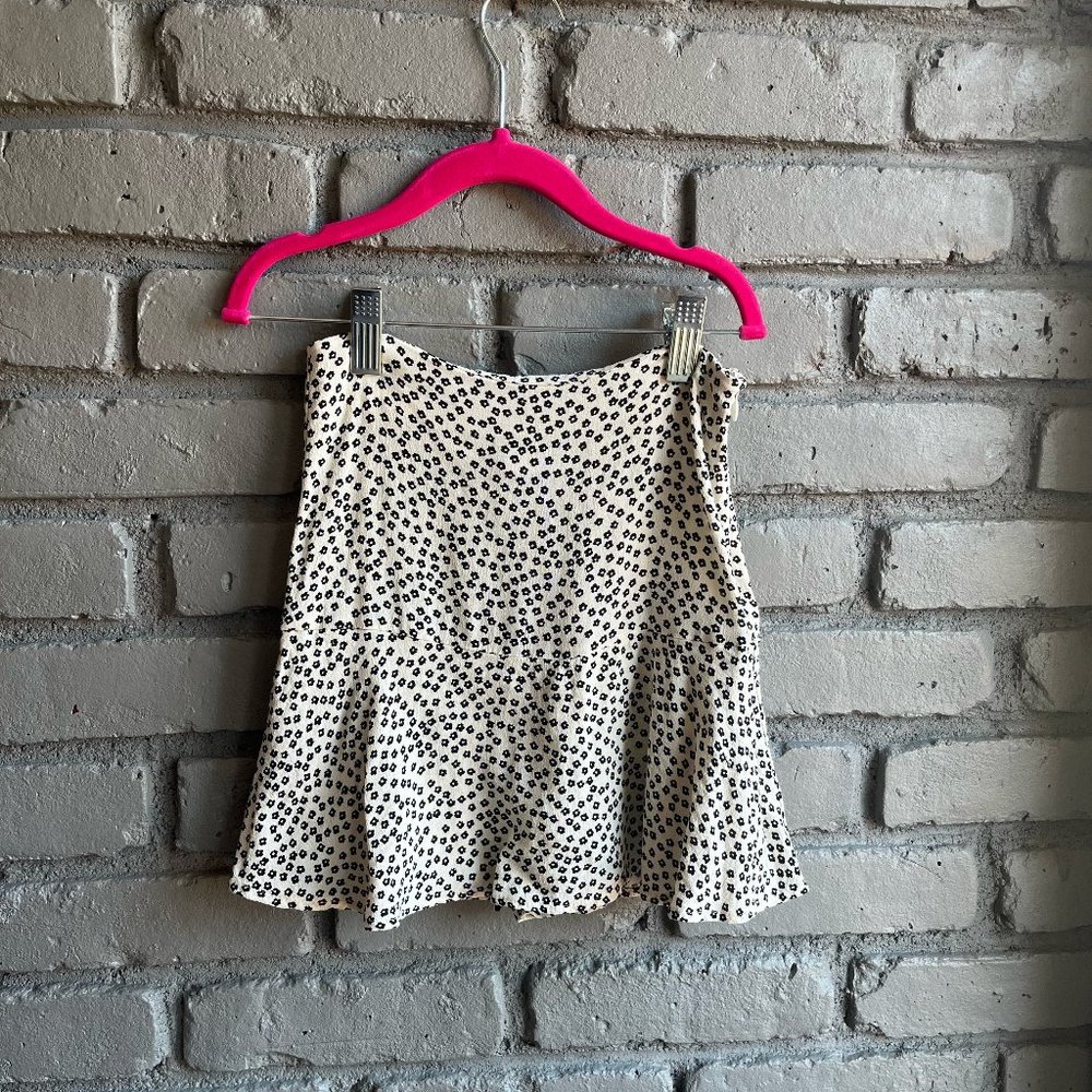 Zara Girl's Skort - Black Flowers (10)